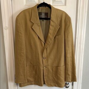 Structure Le Collezioni 100%Linen Tan Sport Coat Blazer